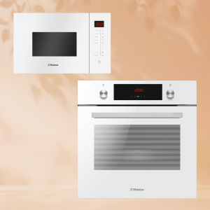 Комплект встраиваемой техники: Электрический духовой шкаф Hansa BOEW68411 + Микроволновая печь Hansa AMMB25E1WH