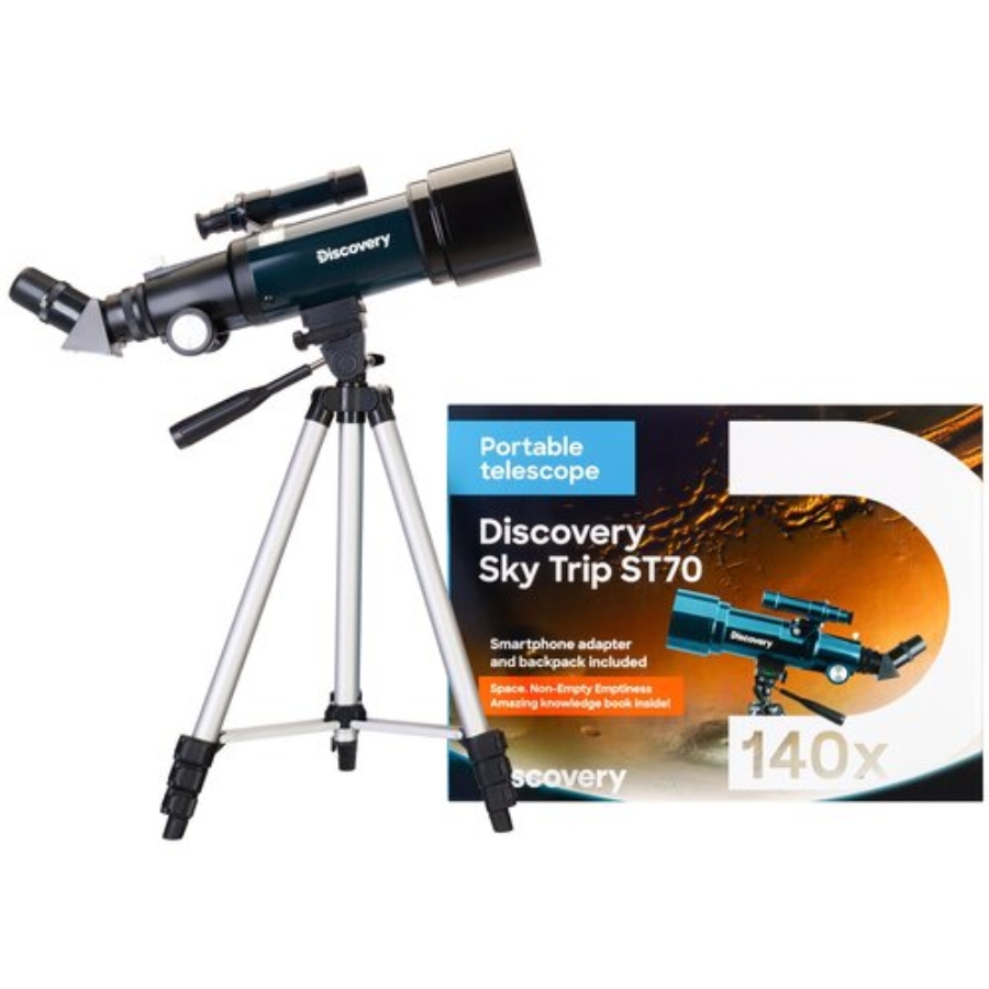 Телескоп Levenhuk (Левенгук) Discovery Sky Trip ST70 с книгой