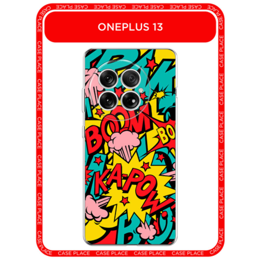 Силиконовый чехол на OnePlus 13 / Ван Плас 13 с принтом Постер pop art