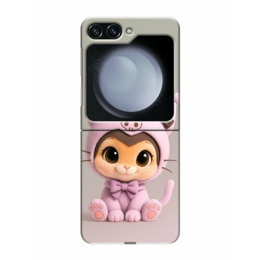 Чехол для Samsung Galaxy Z Flip 5 с принтом для девочек (Самсунг Галакси З Флип 5)